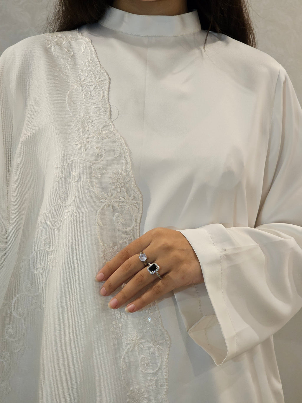 Sophisticated White Sharara Suite