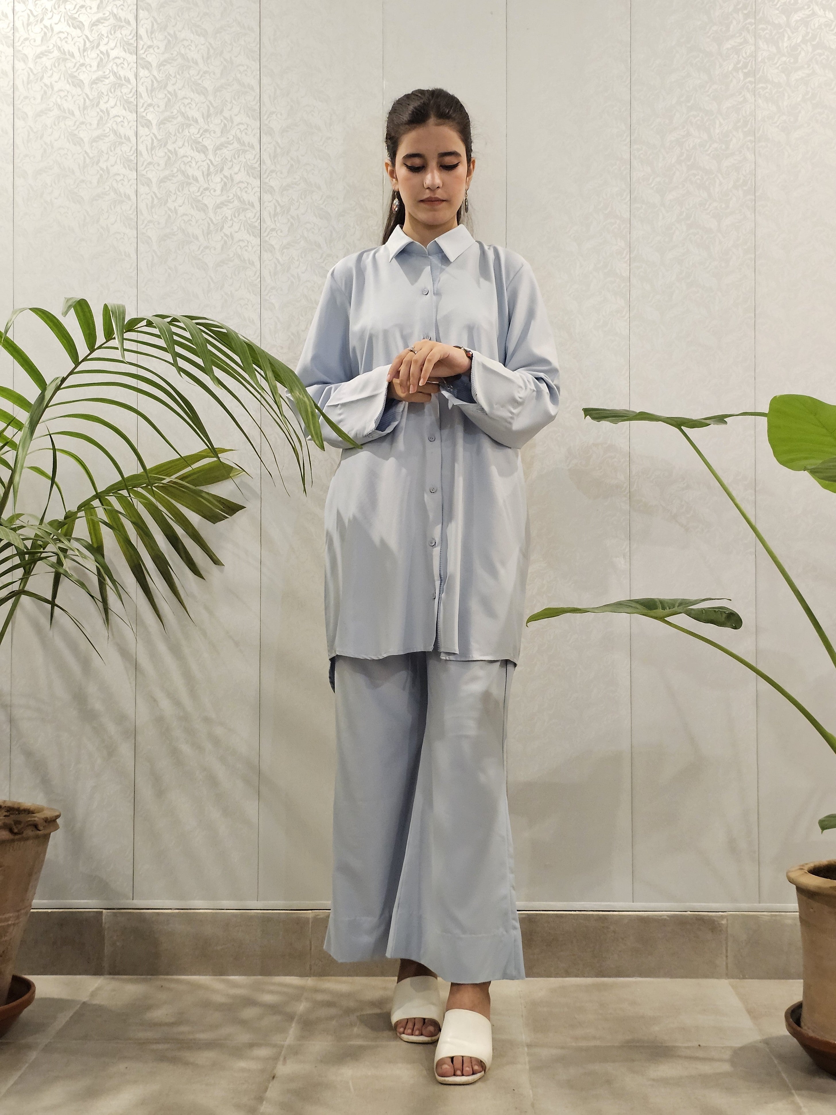 Ice Blue Co-ord Set