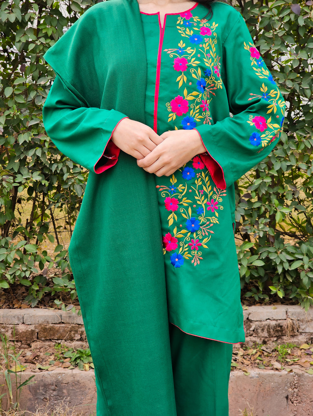 Embroidered 3-Piece Marina Suit