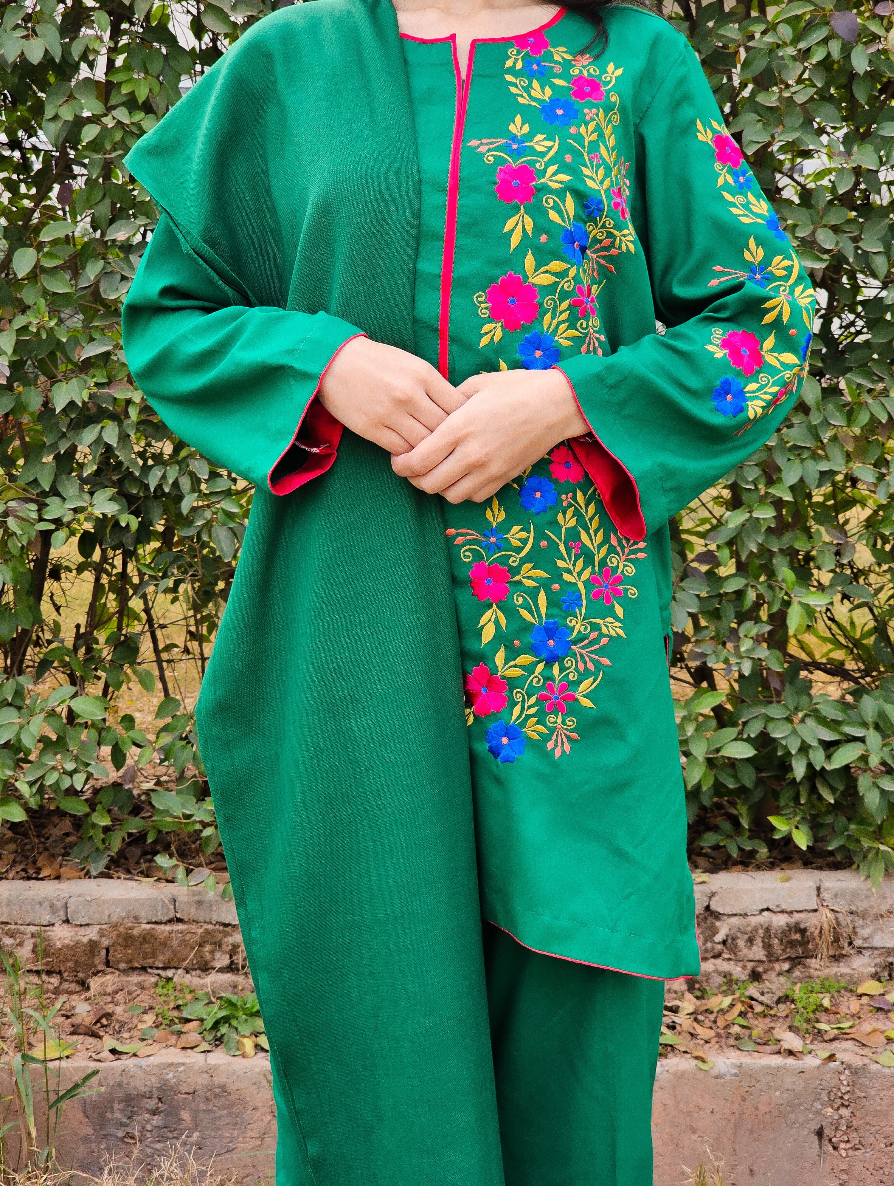 Embroidered 3-Piece Marina Suit