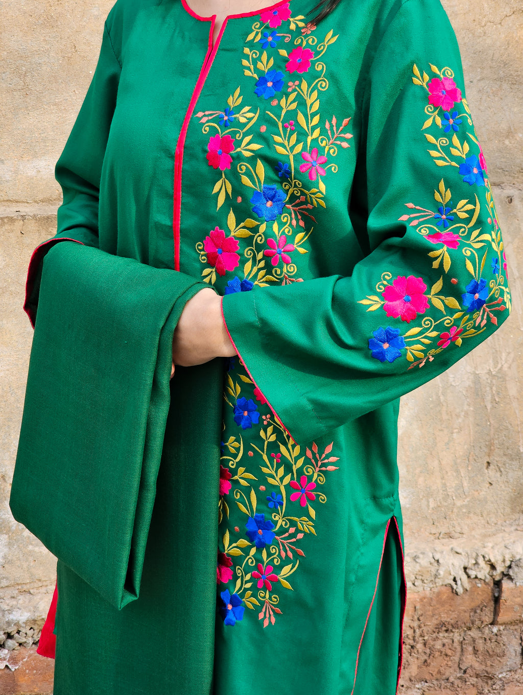 Embroidered 3-Piece Marina Suit