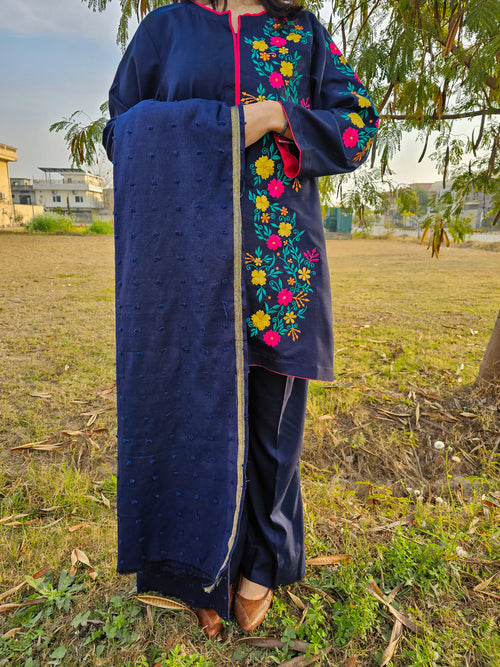 Embroidered 3-Piece Marina Suit