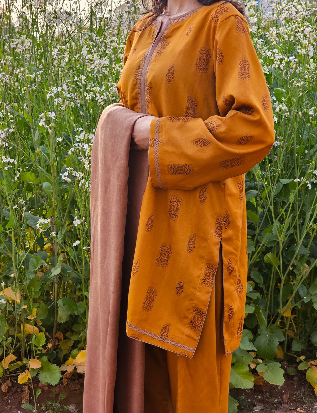 Marina 3-Piece Suit with Motifs in Self