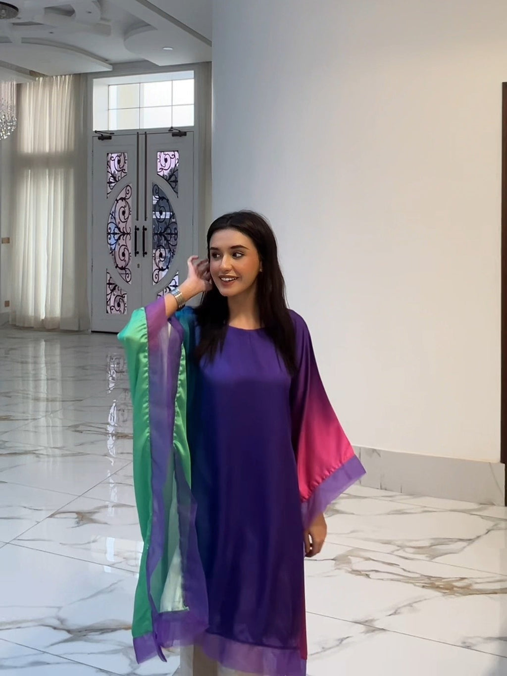 Silk Luxe Poncho