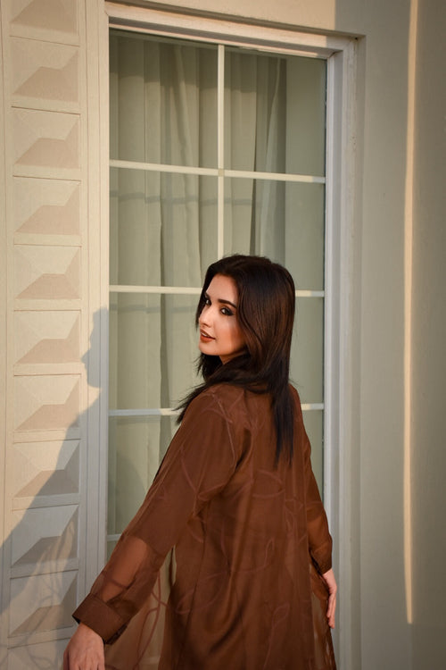 3 Piece Co-ord Set With Gown