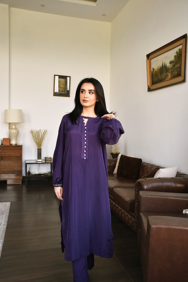 Semi-pure Silk Suit