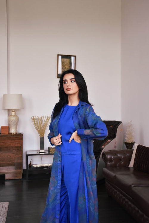 3 Piece Co-ord Set with Gown