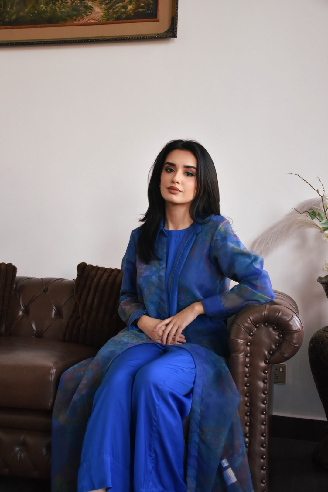 3 Piece Co-ord Set With Gown