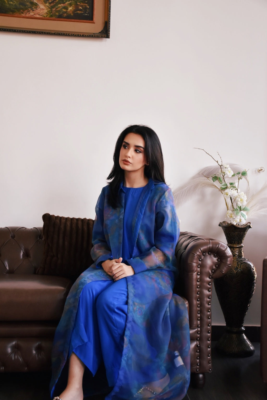 3 Piece Co-ord Set With Gown