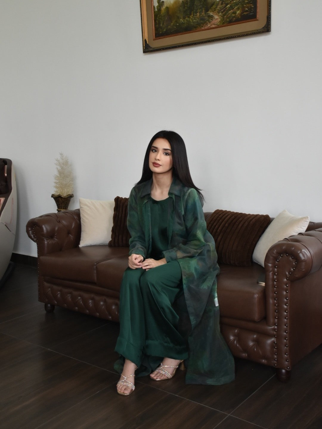 3-Piece Co-ord Set With Gown