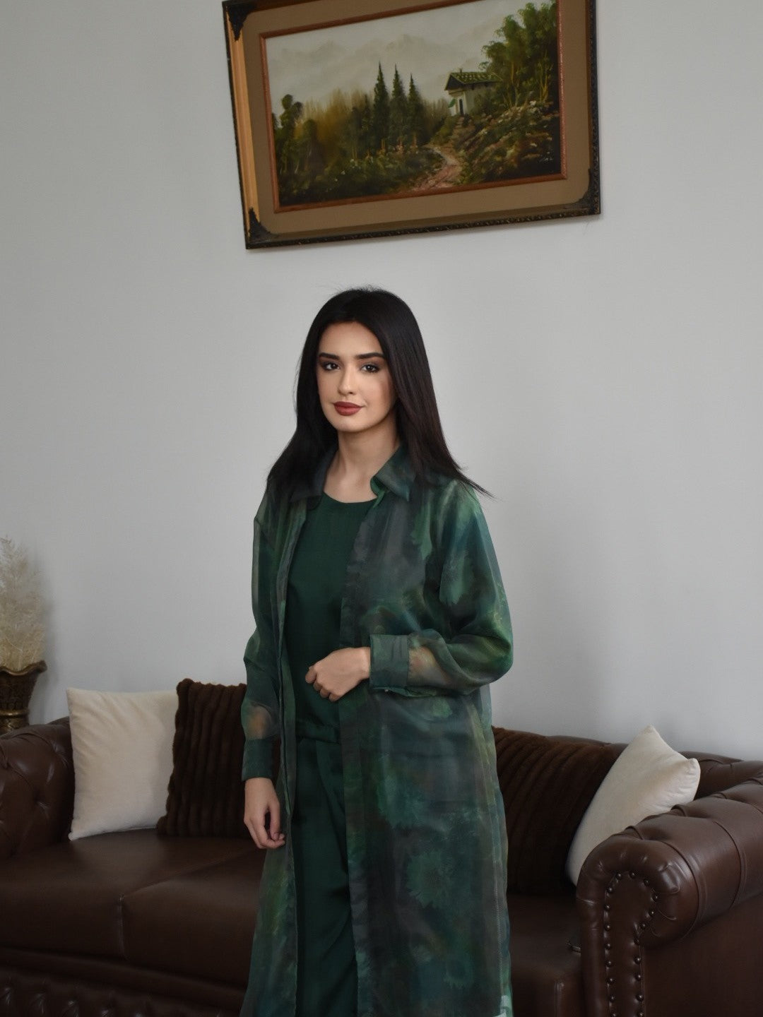 3-Piece Co-ord Set With Gown