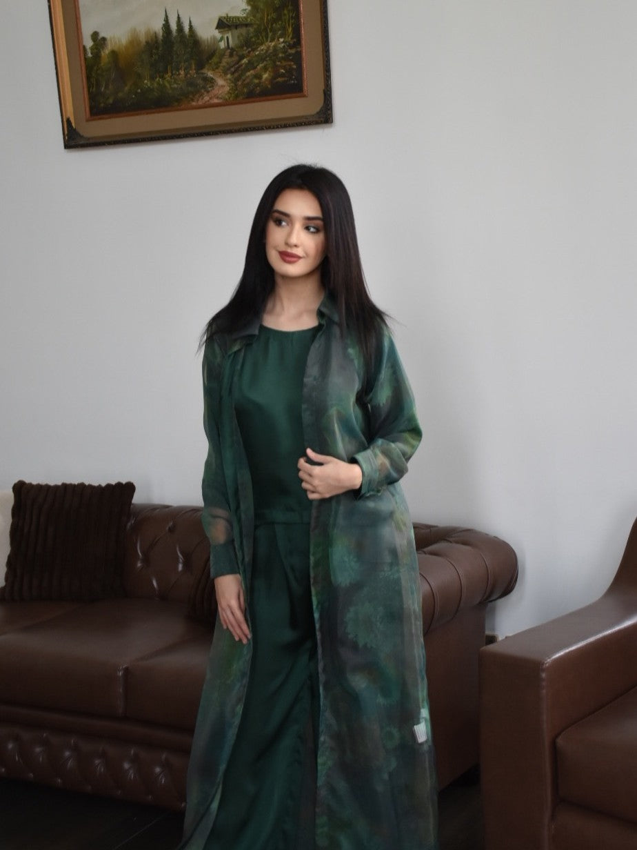 3-Piece Co-ord Set With Gown