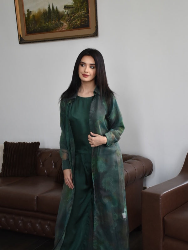 3-Piece Co-ord Set With Gown