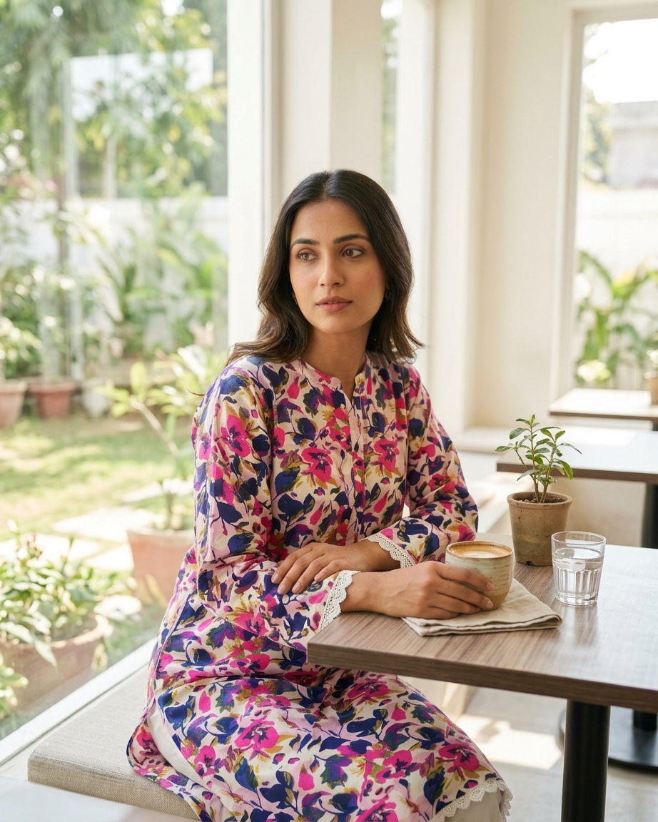 Pure Lawn Pastel Blossom Lawn 2-Piece Suit