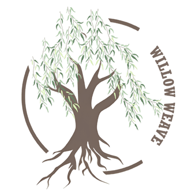 The Willow Weave logo — a willow tree with deep roots